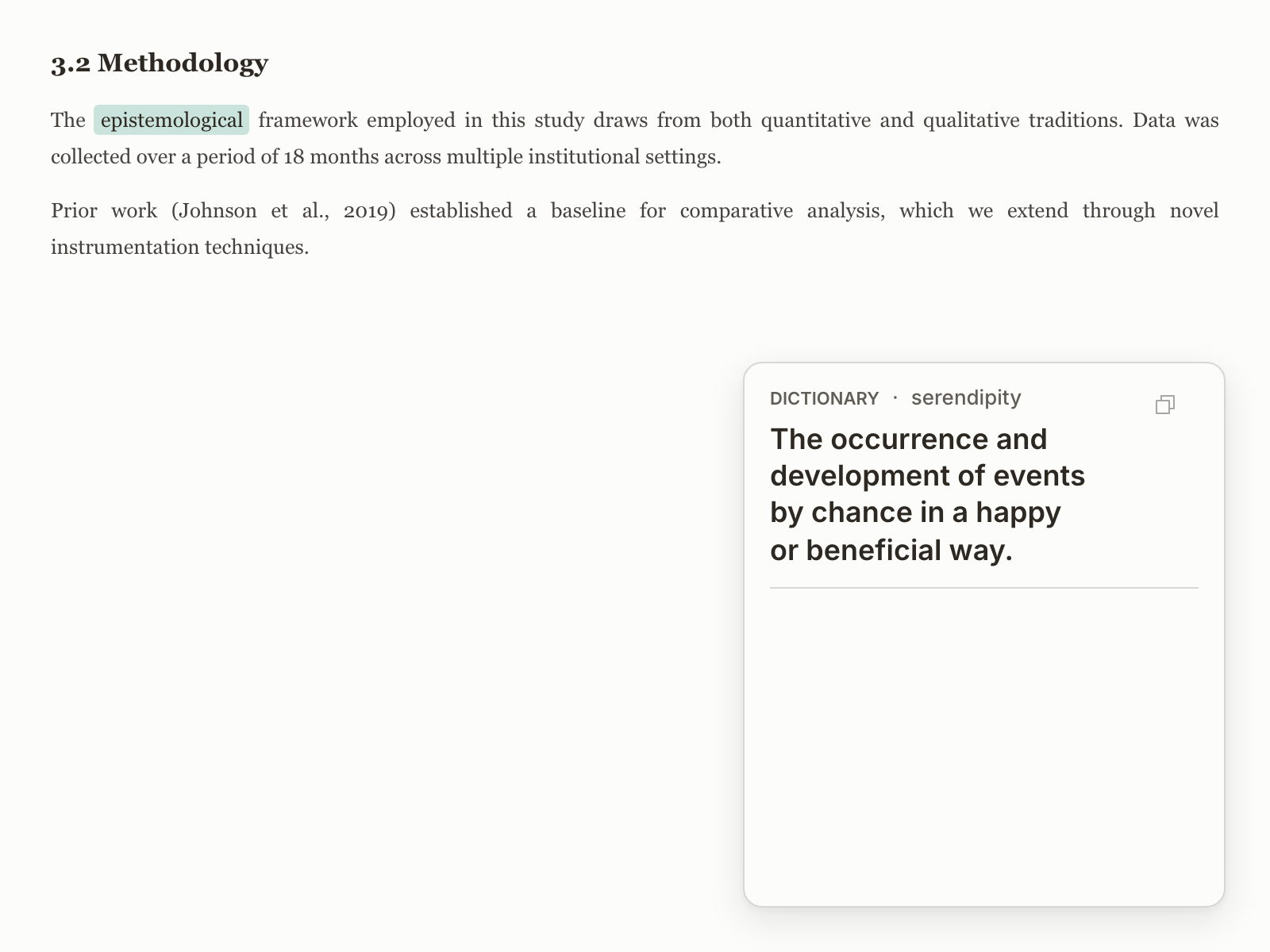 NearWord reading technical terminology from a PDF